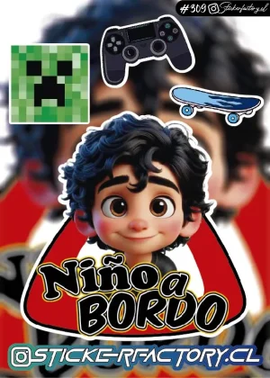 Stickers Bebé a bordo #309