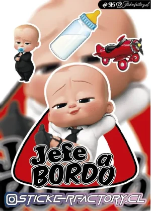 Stickers Jefe a bordo #315