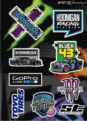 Stickers Marcas Autos #367 | Hoonigan | Monster