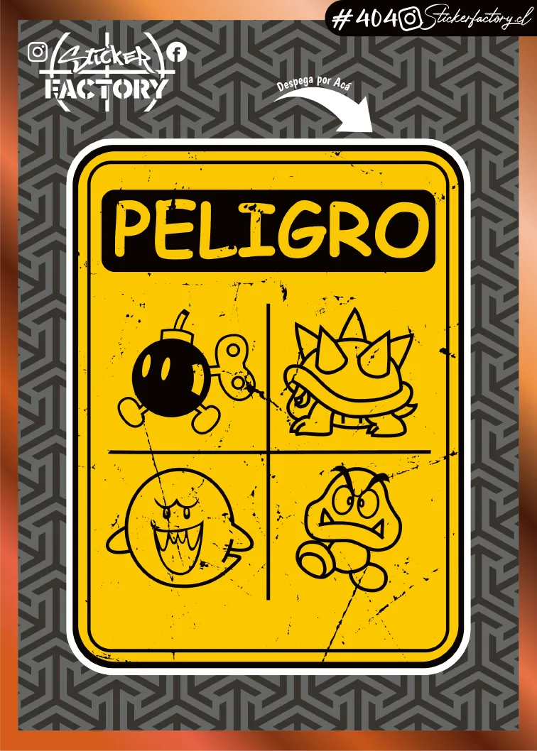 Sticker PELIGRO #404