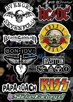 Stickers Bandas de Rock #051 | Led Zeppelin | Papa Roach